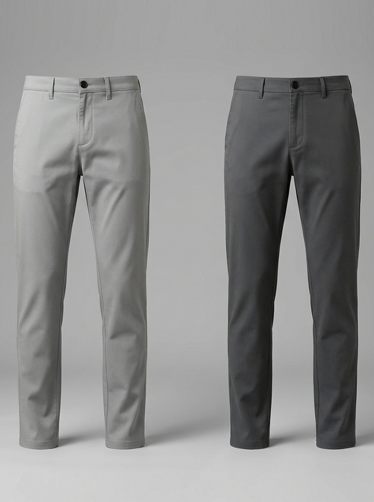 Light Grey and Dark Grey Chinos Pants Combo