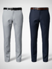Light Grey And Navy Blue Everyday Stretch Pant Combo