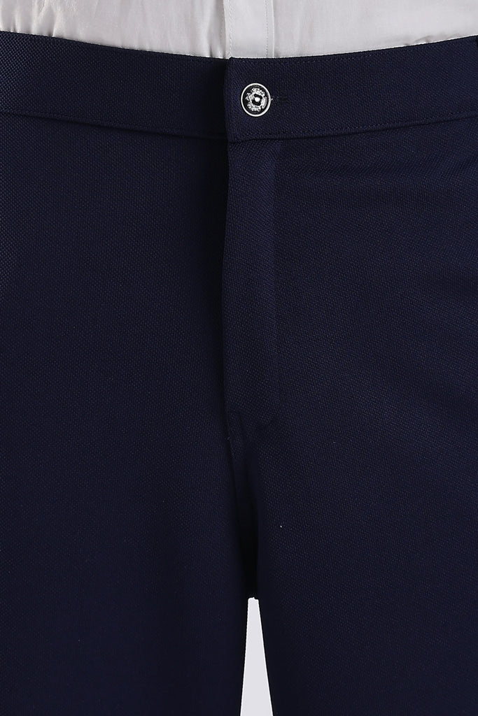 Navy Peanut Stretchable Trouser for Men
