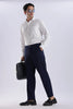 Navy Peanut Stretchable Trouser for Men