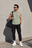 Men's Cotton Cargo Jogger Pants Navy Blue