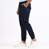 Men's Cotton Cargo Jogger Pants Navy Blue