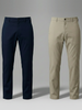 Navy Blue and Stone Chinos Pants Combo