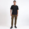 Men's Cotton Cargo Jogger Pants Olive Green