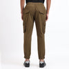 Men's Cotton Cargo Jogger Pants Olive Green
