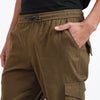 Men's Cotton Cargo Jogger Pants Olive Green