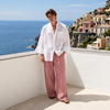 Rose Taupe Men's Loose Fit Cotton Pant