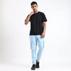Men's Cotton Cargo Jogger Pants Sky Blue