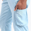 Men's Cotton Cargo Jogger Pants Sky Blue
