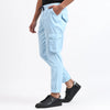 Men's Cotton Cargo Jogger Pants Sky Blue