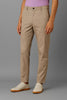 Stone Regular Fit Mid Rise Cotton Chinos Pant